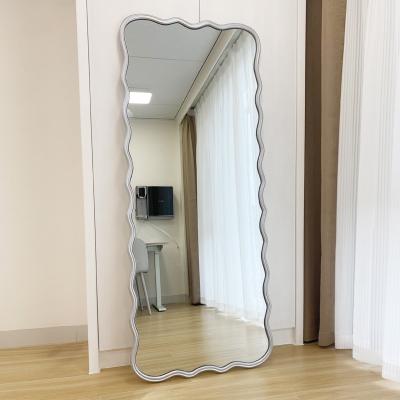 China Decorative Bedroom Frameless Floor Length Mirror Wavy cheval for sale