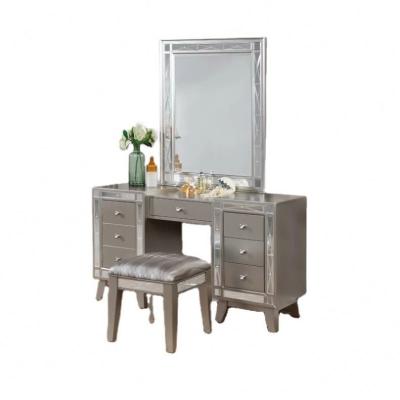 China Moderne spiegelkamersmake-up vanity tafelkast met kruk Te koop