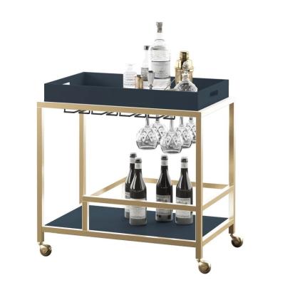 Cina Vini di ottone Bar Bar Bar Cart Ristorante Servizio Trolley personalizzato in vendita