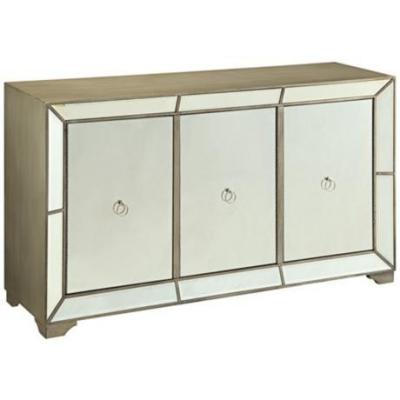 China Contemporary 3 Door Mirrored Buffet Cabinet Sideboard Unit Home Furniture for sale