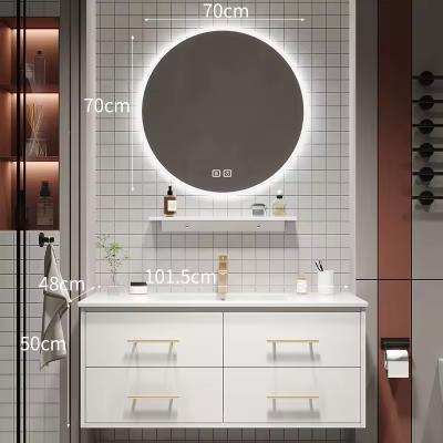 Chine Armoires de salle de bain à miroirs LED Salle de bain vanité Armoire Evier de salle de bain à vendre