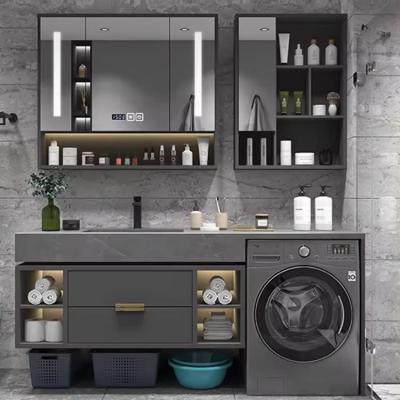 China Modern 48 Inch Bathroom Vanity Wash Basin Cabinet Combination for sale