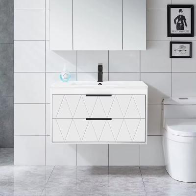 China Custom White Floating Bathroom Sink Vanity Unit 500mm for sale