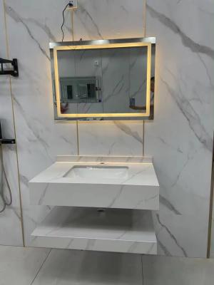 China Shallow LED Mirror Cloakroom Vanity Unit 500mm High End for sale