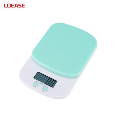 China With Electronic Scale Tray BSCI Factory Supply 2KG ABS Plastic Digital Kitchen Food Scale for sale