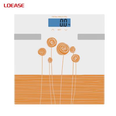 China BMI BMI Body Composition Analyzer Body Composition Analyzer LCD Display Color Changing Electronic Body Fat Scale for sale