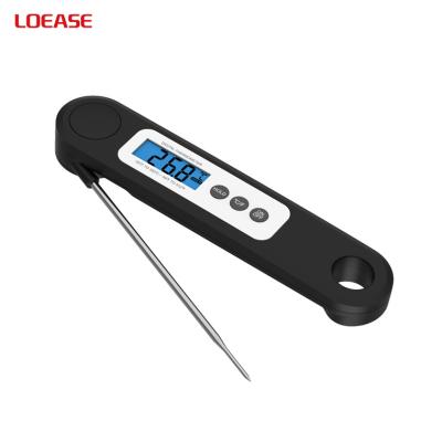 China Household Digital Quick Read Meat Thermometer Folding Digital BBQ Thermometer Probe Meat Cooking BBQ Kitchen Thermometer for sale