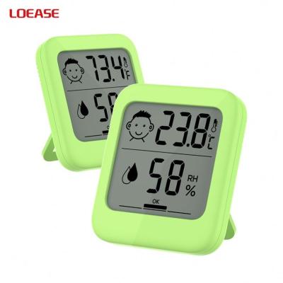 China Thermo Pocketable Digital Hygrometer Easy Operation Indoor Temperature Humidity Meters With Big Screen for sale