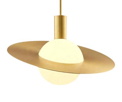 China Modern Modern Decoration Round Adjustable Led Ceiling Brass Copper Lamp For Dining Room for sale