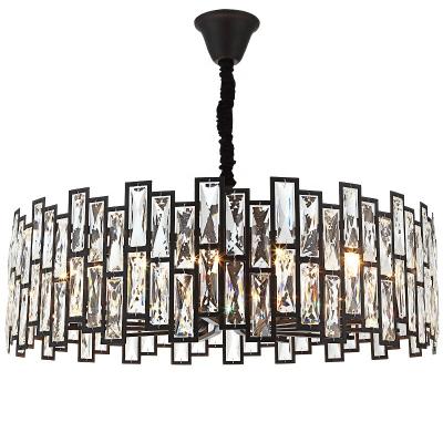 China 2020 hot sale modern crystal k9 round hotel hall chandelier luxury luxury pendant light lamps of biggest sale for sale