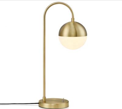 China Modern Nordic Office Reading Light USB Table Lamp Globe Dimmable Living Room LED Glass Table Lamp for sale