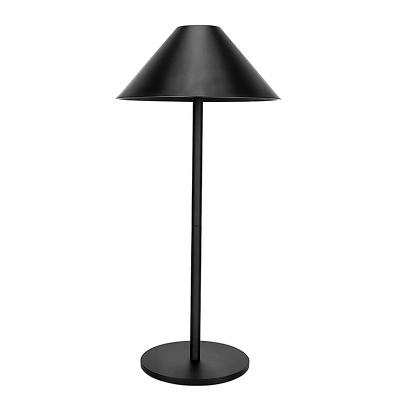 China Modern Dimmer Black Triangle Desk Lamps Recess Side Table Lamp Cordless With Touch Glare Dimming for sale