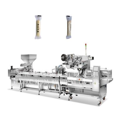 China Dxd-660z Food Fully Cake High Speed ​​Automatic Chocolate Bar Spice Packaging Machine Pillow Wrapping Line Machine Price for sale