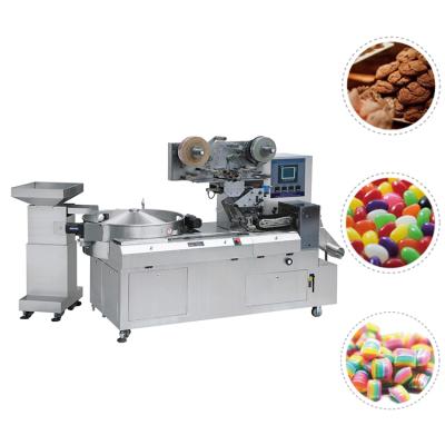 China Dxd-1200 Multifunctional Food Coffee Pods Cookie Wrapping Type Small Pillow Candy Wrapping Packaging Machinery For Candy Chunks for sale