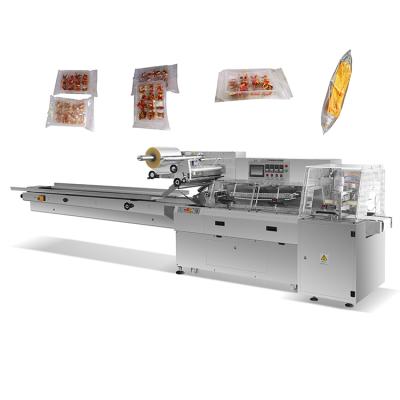 China Dxd-630w Automatic Food Vegetable Fruit Pillow Bag Bread Home Food Packing Machine Low Price for sale