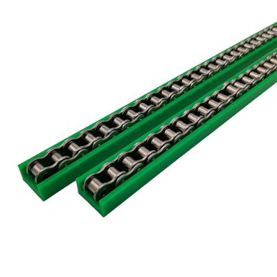 China Long Running Life Customized CNC Conveyor Side Guide Chain Rail Uhmwpe Nylon Plastic Linear Guide for sale