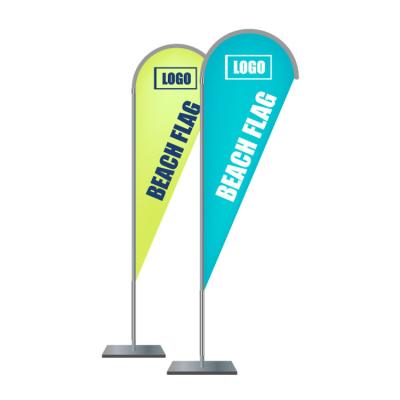 China Water Proof Custom Printed Outdoor Advertising Teardrop Flags For Promotion for sale