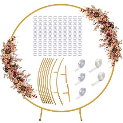 China Detachable Wedding Backdrop Metal Wedding Round Arch Stands For Marriage , Birthday Party Background Decoration for sale