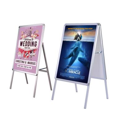 China Indoor Water Proof Double Side View Poster Stand Floor Stand Poster Display for sale