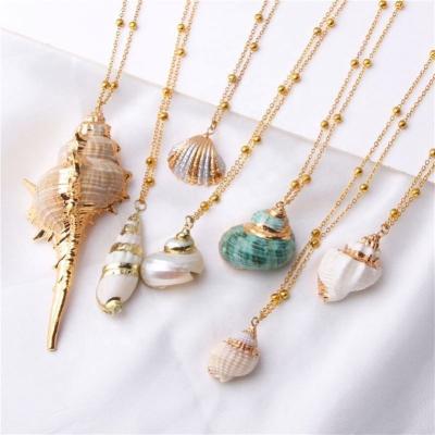 China BOHEMIA Boho New Real Arrived Shell Necklace Pendant For Women Natural Jewelry for sale