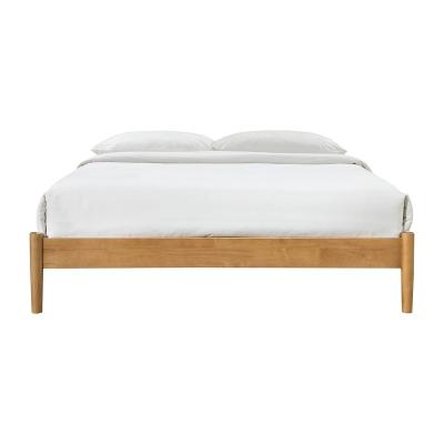 China OEM /ODM Double King Queen solid wood Simple modern Home Furniture wooden bed frame à venda