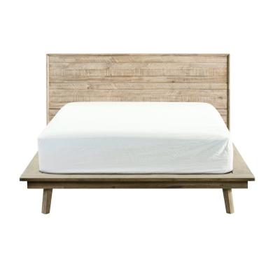 China Assembled Solid Wooden Slatted Customized Size King Queen Single Solid Wood Bed Frame for sale