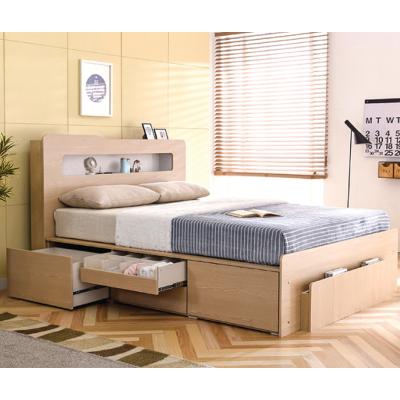 China cheap price solid wood bed King Size Fabric Storage Bed Frame With Storage Drawers zu verkaufen