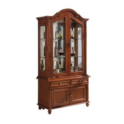 China Detachable brown wooden wine Bar Cabinets with Wine Storage en venta