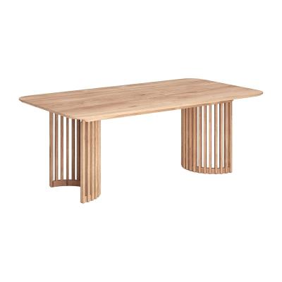 China Furniture kitchen dining table wood restaurant metal stainless steel pine dining room sets dining tables en venta