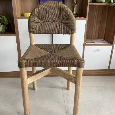 中国 Restaurant chair nordic dining room rattan chair oak modern furniture dining chairs 販売のため