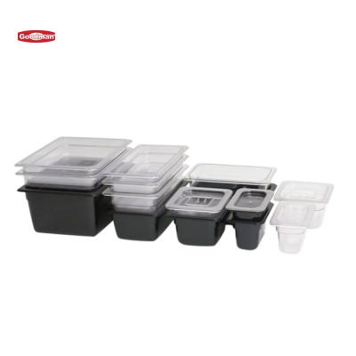 China High Quality Multi Plastic Hotel Kitchen Equipment GN Gastronorm Pan Food Pans For Restaurant Hotel Buffet Food Equipment Sizes Food Container for sale