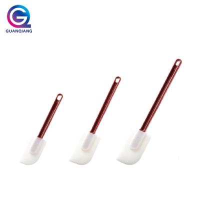 China Viable Non Stick Spatular 3pcs Silicone Spatula Set Heat Resistant Silicone Tools for Cooking Baking and Mixing for sale