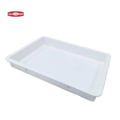 China Freshness Preservation Stackable Bakery Storage Container With Proofing Rectangular Lid Tray Tray Bread Pizza Dough Plastic Proofing Box for sale