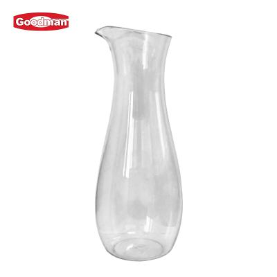 China Eco-friendly hard plastic transparent decanters hard plastic transparent decanters beverage whiskey wine decanter beverage goods decanter for sale