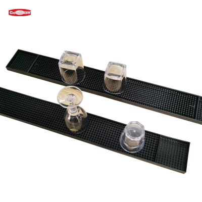 China Factory Price OEM Factory Price PVC Bar Spill Rail Mats Whiskey Counter Service Viable Wholesale Anti Slip Soft Rubber Mats for sale