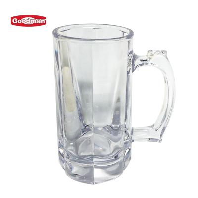 China Custom Clear PC Cocktail Wine Beer Inmate Photo Glass Cups Plastic Beer Glasses Eco-friendly for sale