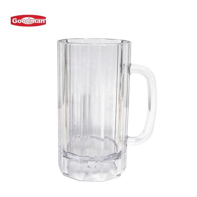 China Custom Clear PC Cocktail Wine Beer Inmate Photo Glass Cups Plastic Beer Glasses Eco-friendly for sale