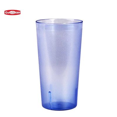 China Viable restaurant custom party logo juice drinking reusable cold water tumbler bulk tea wholesale plastic coffee cup for sale