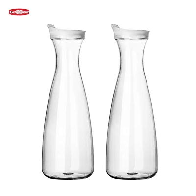 China PC Viable Durable Bar Serving Party Beer Drinks Decanter Beverage Juice Jug Water Pitcher Wine Glass Plastic Carafe for sale