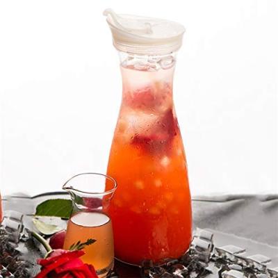 China Beer Viable Clear Tea Polypropylene Glass Jugs With Lid Juice Jug Milk Carafe Beverage Bottle Plastic Water Jug for sale