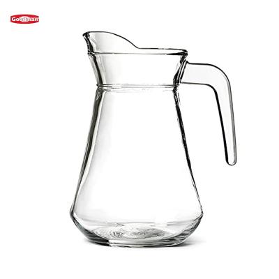 China Viable Lemonade Iced Tea Restaurant Polycarbonate Decanter Glass Juice Jug Pouring Water Acrylic Plastic Pitcher for sale