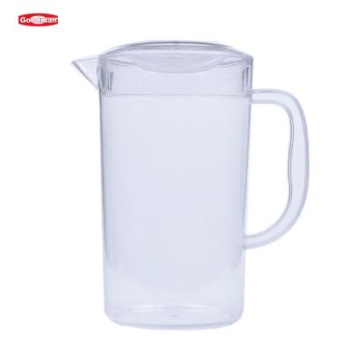 China Juice Carafe Lemonade Ice Tea Jug 2.2l Durable Clear Plastic Water Jug Restaurant for sale