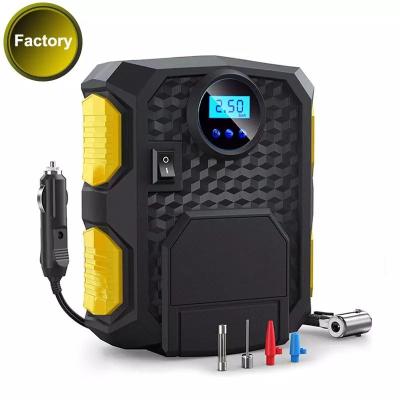 China Inflate Lighting New Product 150Psi Tire Inflator With Gauge Portable 12v Air Compressor For Car for sale