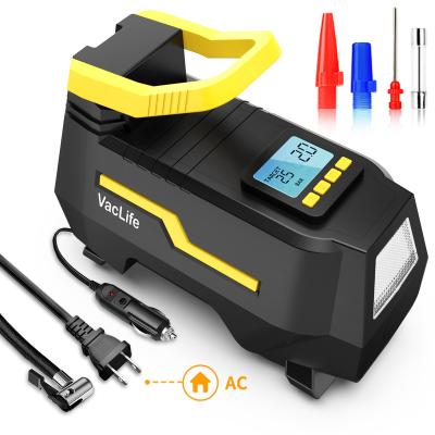 China Wheel widthâ ‰ ¤ 245mm VacLife new product digital tire inflator for car tire pressureair compressor 220v for sale