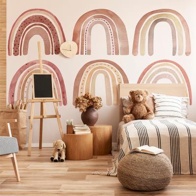 China Decorative Sticker Funlife Different Sizes Boho Rainbow Wall Decal For Wall Art Kid Room Sticker For Kids Room Nursery for sale