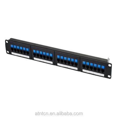 China 24-Port Keystone Jack 110 and LSA+ IDC 8-in-1 Modular Patch Panels RP-CAT6-21024 for sale