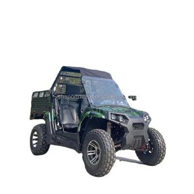 China Popular 200CC Adult Mini Auto Farm UTV With 10inch Big Trailer for sale