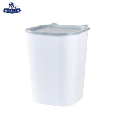 China Morecute Plastic Pet Food Storage Container Viable Food Storage And Bin Plastic Pet Storage Container for sale