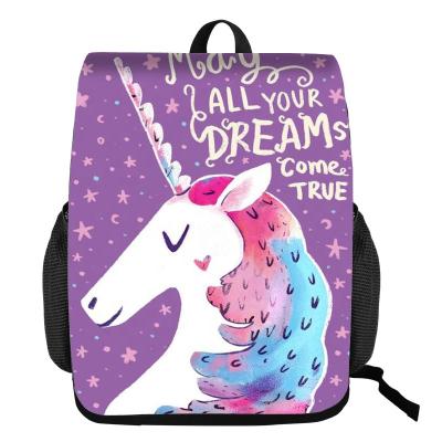 China Waterproof custom school bags unicorn backpack girls unicornio mochila infantil gift bag for sale