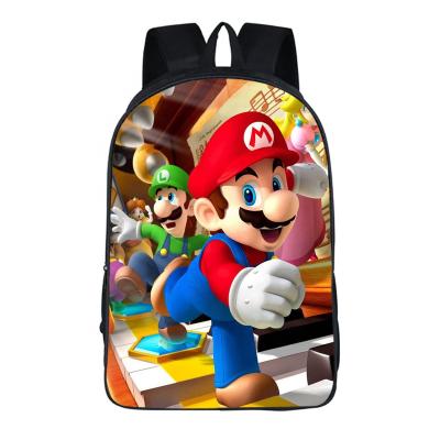 China OEM custom heavy duty super tough funny super funny smart school bags kids cartoon Mario mochila boys backpack for sale